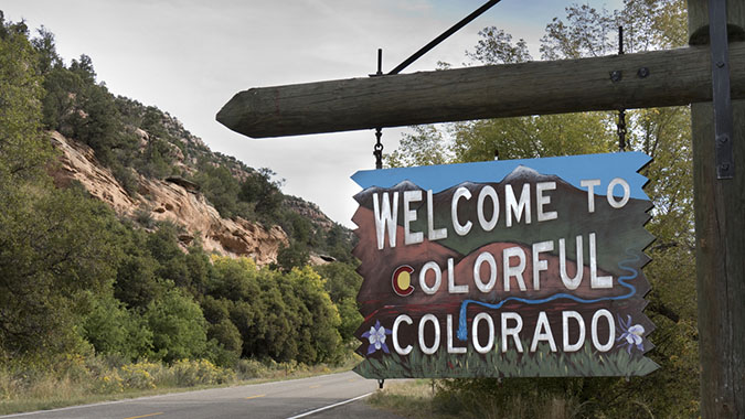 Welcome to Colorful Colorado sign